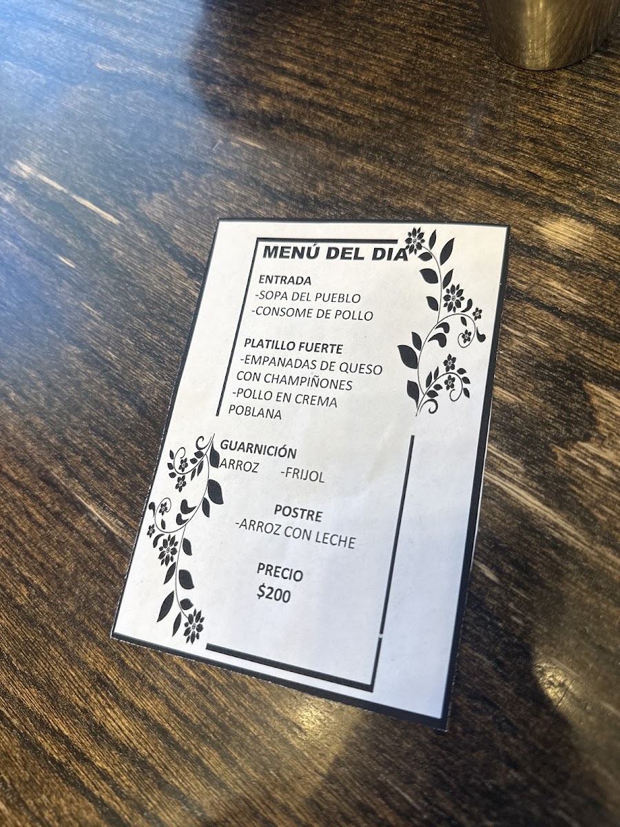 Palax Restaurante Menu - Image 1